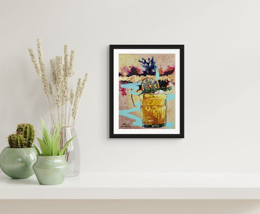 Blood Orange Rosemary Margarita Paper Print