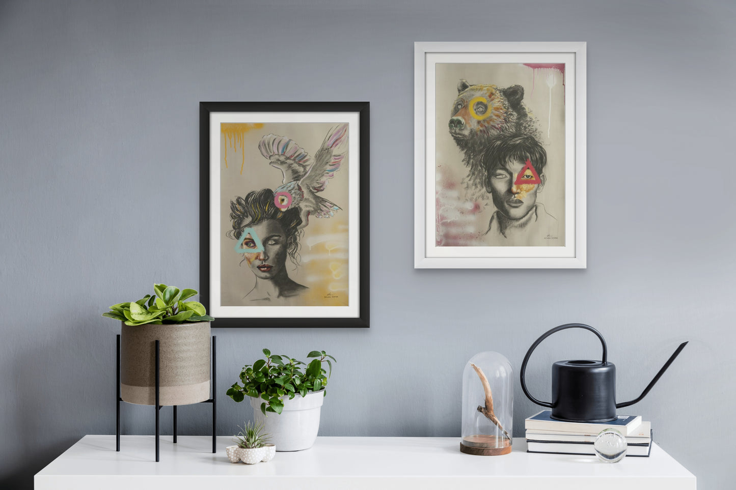 Instinct & Reason Framed Prints