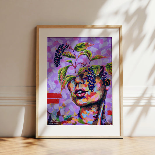 Hidden Revelations (Pokeweed) Paper Print