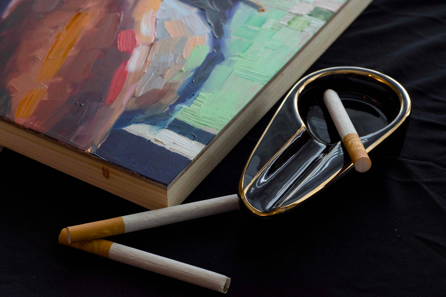 Smoke & A Hint of Chanel Print